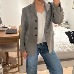 Talbots Classic Gray Blazer